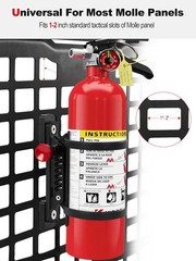 MOLLE Panel Fire Extinguisher Mount Kit Fits 1″-2″ Rigid MOLLE Panel Holes Qu…