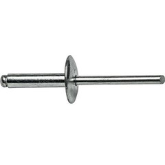 Large Flange Pop Rivets 3/16″ x 1/2″ Aluminum Dome Head (6-8) Blind Qty 100