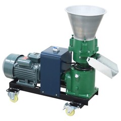 6mm Plate Animal Feed Pellet Mill Machine Pelletizer for Pigs/Sheeps/Horses 220V