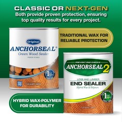 Log & Lumber end Grain Sealer – Prevents up to 90% of end Checks 1 Quart