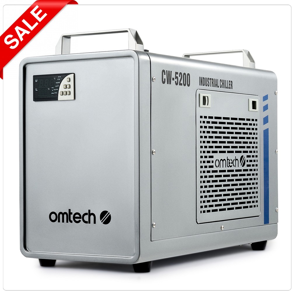 OMTech Industrial Water Chiller for CNC CO2 Laser Engraver Cutter Marker CW-5200