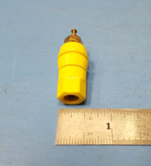 Abbatron HH Smith 257-107 Binding Post Yellow, Insulated HexShaped