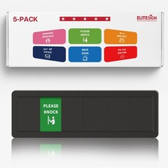 5 Pack Office Door Signs – Do Not Disturb, In Meeting, Out of Office, Privacy Ic