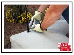 Quikrete 20 lb. Gray Anchoring Cement – Quick-setting cement sets in 10-30 minut