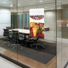 Door Decals Vertical Vinyl Stickers Multiple Sizes Smoothies with Image Vinyl