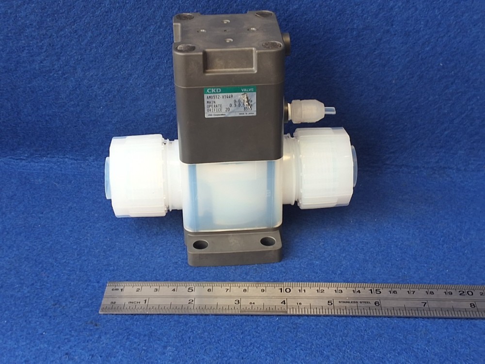 CKD AMD512-X1449 Air Operated Valve for Chemical Liquids 0-0.3 MPa.