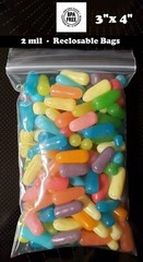 3″ x 4″ Clear Zip Seal Plastic Bags 2Mil Jewelry Pill Zipper Top Lock Baggies