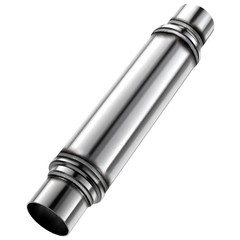 2.5″ Performance Muffler Stainless Steel Straight-Through | Universal Fit Exh…