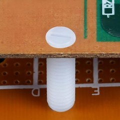 White Plastic Nylon Flat Point Grub Screws Slotted Head Socket Set Screw DIN 916