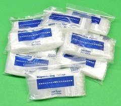 5000 Zippit Bags Reloc 2″ x 4″ Clear 2mil Zip Seal Lock Bag Reclosable 5,000 2×4