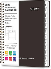 2027 Planner, Hardcover Weekly and Monthly Calendar Planner, January 2027 – Dece