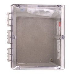 CARLON NC1086 CIRCUIT SAFE NEMA ENCLOSURE HINGED CLEAR COVER, 10X8X6″
