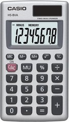 HS8VA Standard Function Pocket Size Basic 8 Digit Calculator Pack of 2