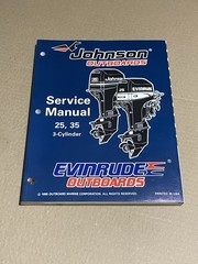 Johnson Evinrude Outboards Service Manual 25 35 3-Cylinder 1995 OMC