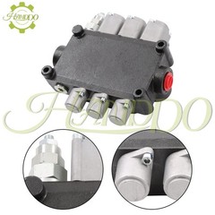 3Spool 25GPM 3000PSI Monoblock Hydraulic Directional Control Valve Double Acting