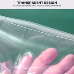 x1000, 4.0 Mil Thickness Zipper Reclosable Ziplock CLEAR Plastic Seal Poly Bags