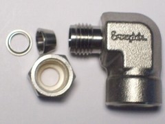 1- Swagelok Elbow Connector Fitting, 1/4″ OD Tube x 1/4″ FNPT, SS-400-8-4