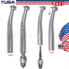 1-10 KaV Style Dental Fiber Optic/ High Speed Handpiece/+ 4/6Hole Quick Coupler