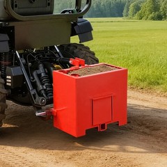 Ballast Box 3 Point Category 1 Tractor Quick Tach Hitch Counterweight Red