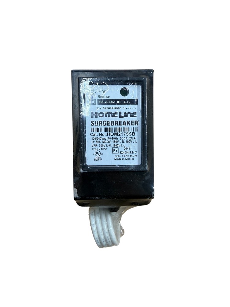 Square D HOM2175SB Homeline Surgebreaker 2-Pole 120/240 V 25kA Surge Protector