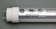 20 PACK GE 36408 LEDT8/LC/G/2/835 2′ 3500K Lumen 24 inch Type C LED T8 Tube Bulb