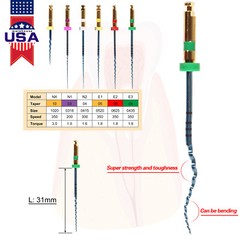 Endodontic Dental Root Canal NITI Files Rotary Endo Files 31MM SANDENT