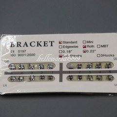 20 Pcs/Set Dental Orthodontic Standard Roth 0.22”Slot 345 Brackets Braces Metal