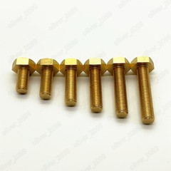 Fine Thread Brass Hexagon Bolts Hex Head Screws M8 M10 M12