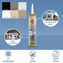 Dicor 551LSW-1 HAPS-Free NON-Leveling Lap Sealant – 10.3 Oz, White, Secure,