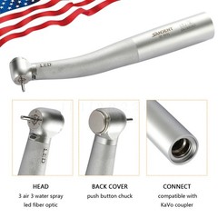 Dental Fiber Optic LED High Speed Handpiece Fit KaVo Multiflex Lux Coupler 6HOLE