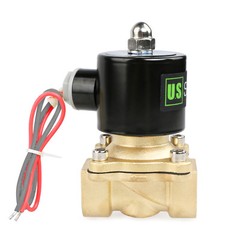 U.S. Solid 3/4″ Brass Electric Solenoid Valve 24V AC Air Water Oil N/C