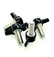 3/8″ Power Inverter Cable Bolts Thumb Screws Tee Knob Red or Black 3/4 – 1.5 in