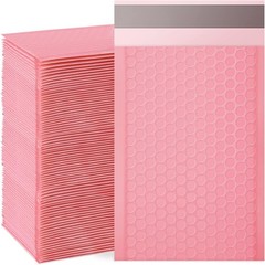 Pink Bubble Mailers, 4×7 In, Pack of 100 – Waterproof Self-Seal Envelopes