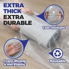 Heavy Duty Rug Storage Bag – Reusable Rug Shipping Bag, Waterproof Plastic Ru…