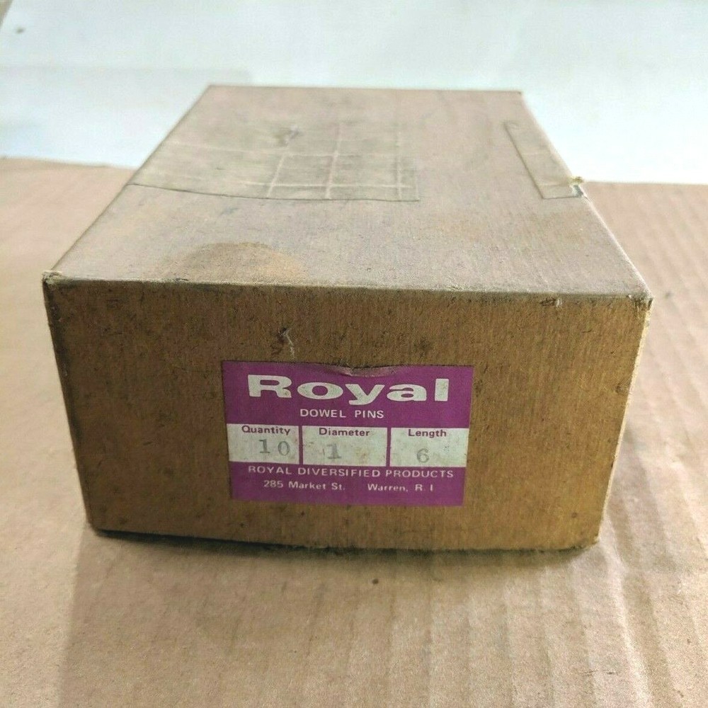 Pack of 10 – 1″ x 6″ Royal Dowel Pins Alloy Steel