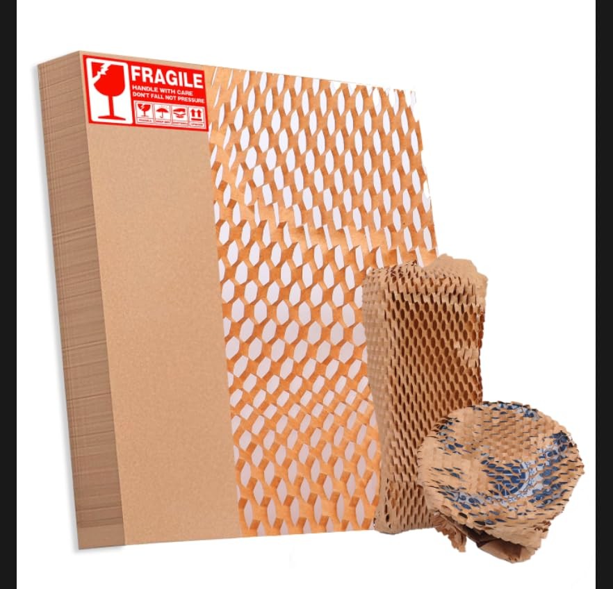 Honeycomb Packing Paper Sheets Bubble Cushioning Wrap for Moving, Products & …