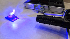 450nm Blue Handheld Laser | Guaranteed Power Reading! | Case+Goggles | Ships USA