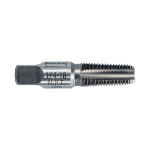 Irwin 1903 1/4″-18 NPT 4-Flutes High Carbon Steel Pipe Taper Tap, 3/4″ Per Foot