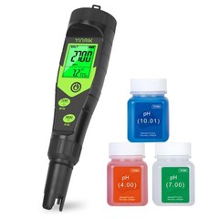Pool Salt Tester, Digital 5 in 1 pH TDS EC Salinity Meter with Calibration…
