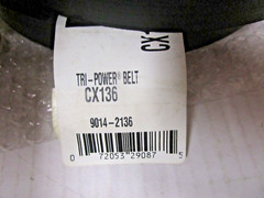 Gates CX136 Tri-Power V Belt New