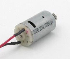 Powerful DC Motor 13000 RPM 6V DC, w/ 9mm Pinon Gear, 18AWG 6″ inch Wires