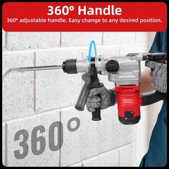 SDS-Plus Rotary Hammer Drill Corded Drills 1-1/4″ 4 Modes Chipping Hammers