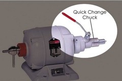 NEW USA RED WING 26A BENCH DENTAL LAB POLISHING LATHE 1/4 HP W chuck changer ++