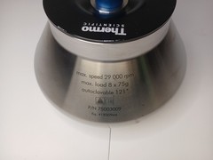 Unused Thermo Fixed Angle Titanium Rotor T29-8×50, PN 75003009 w/Tubes
