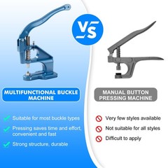 Heavy Duty Hand Press Grommet Machine Kit Eyelet Punch Tool for Banner Curtain