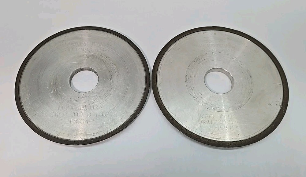 Lot of 2-Standard Diamond 6 “x 1.25” Type 12-Dish Diamond Grinding Wheel – USA-A