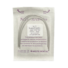 Dental Orthodontic Super Elastic Niti Rectangular Arch Wire Ovoid/Natural