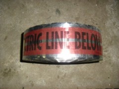 3″ x 1000′ Empire Level 31-107 Magnatec Detectable Tape Electric Line Below