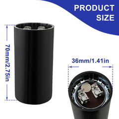 43-52 Uf/Mfd 250 VAC ±20% 50/60 Hz CD60 round Motor Start Capacitor