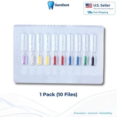 GemDent Dental Barbed Broaches Nerve Extractor Root Canal Pulp Removal #0-6 10pk